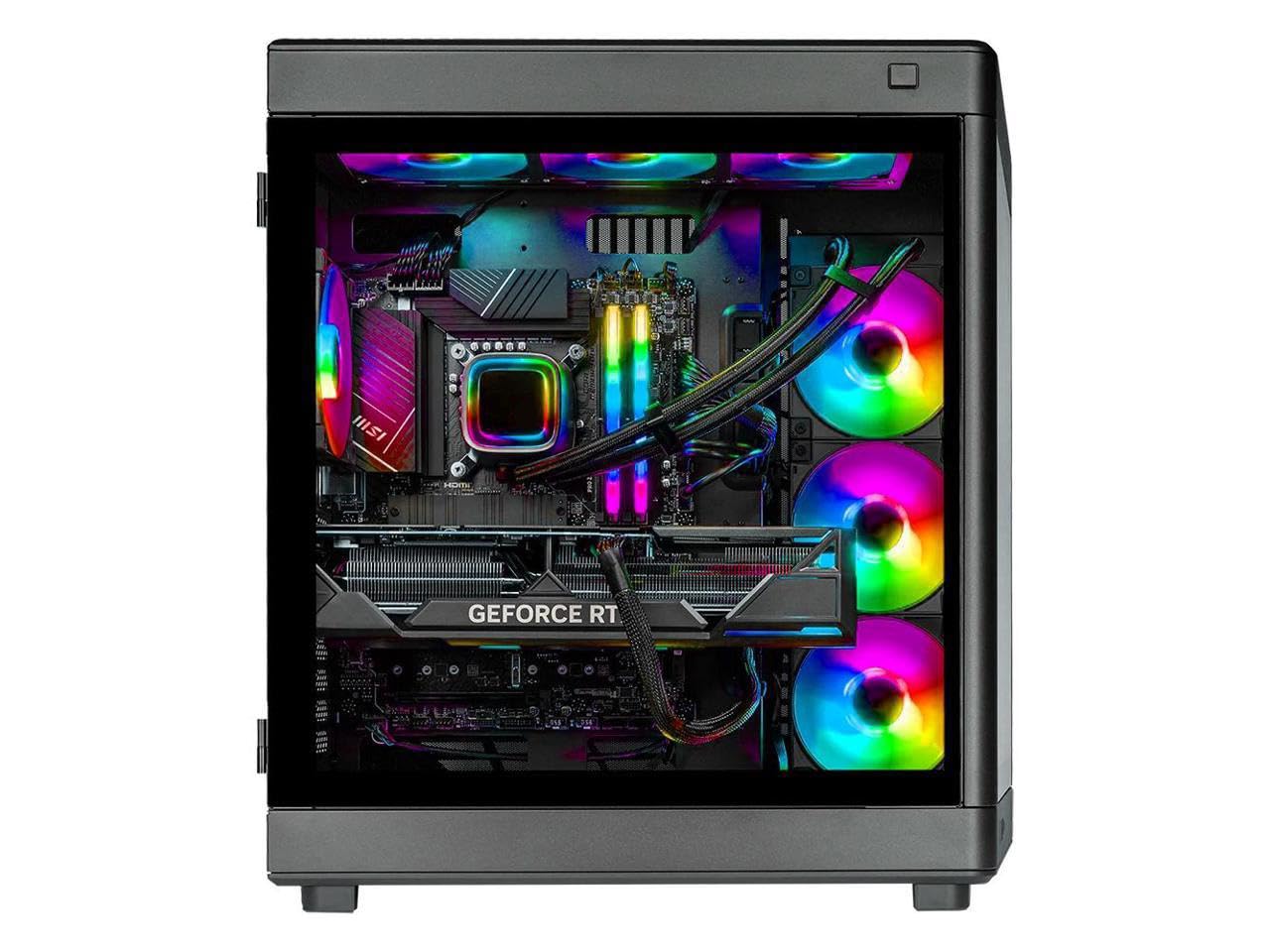 Skytech Gaming Prism 4 Desktop PC, Ryzen 9 9950X3D 4.3 GHz (5.7GHz), NVIDIA RTX 5080 16GB, X870 Board, 4TB Gen4 NVMe SSD, 64GB DDR5 RAM 6000 RGB, 1000W Gold ATX 3 PSU, 360mm ARGB AIO, Wi-Fi, Win 11