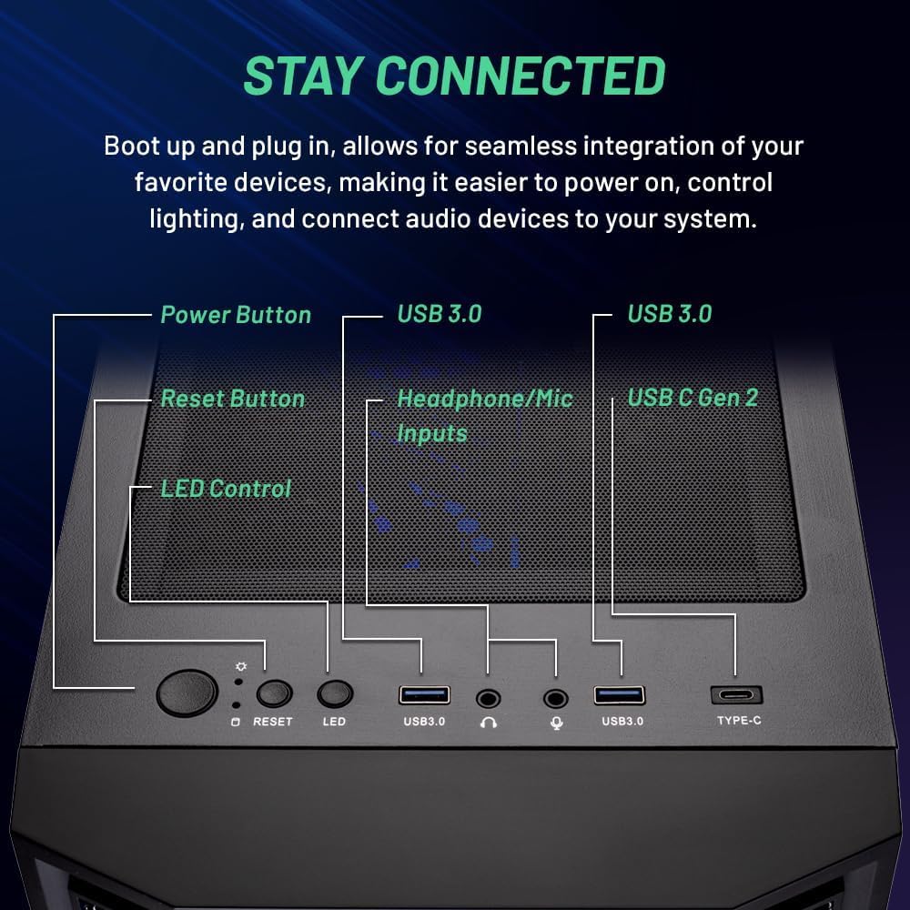 Skytech Gaming Prism 4 Desktop PC, Ryzen 9 9950X3D 4.3 GHz (5.7GHz), NVIDIA RTX 5080 16GB, X870 Board, 4TB Gen4 NVMe SSD, 64GB DDR5 RAM 6000 RGB, 1000W Gold ATX 3 PSU, 360mm ARGB AIO, Wi-Fi, Win 11