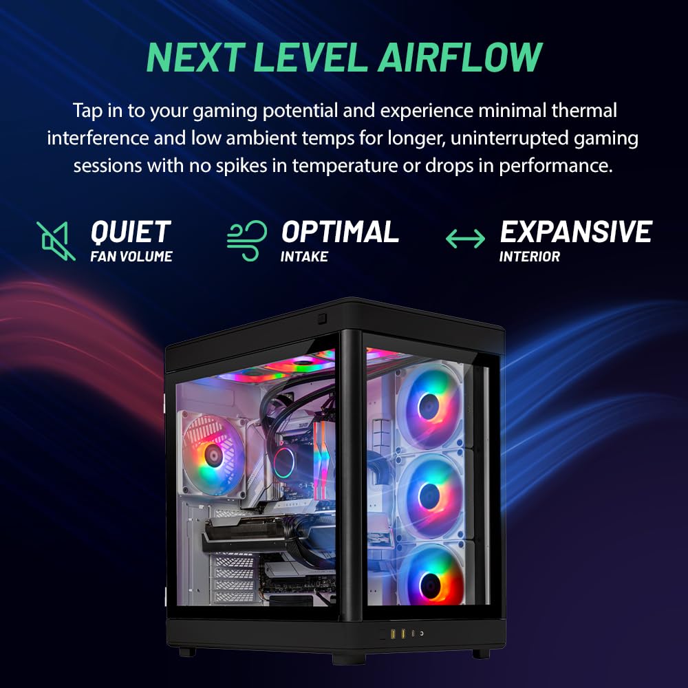 Skytech Gaming Prism 4 Desktop PC, Ryzen 9 9950X3D 4.3 GHz (5.7GHz), NVIDIA RTX 5080 16GB, X870 Board, 4TB Gen4 NVMe SSD, 64GB DDR5 RAM 6000 RGB, 1000W Gold ATX 3 PSU, 360mm ARGB AIO, Wi-Fi, Win 11