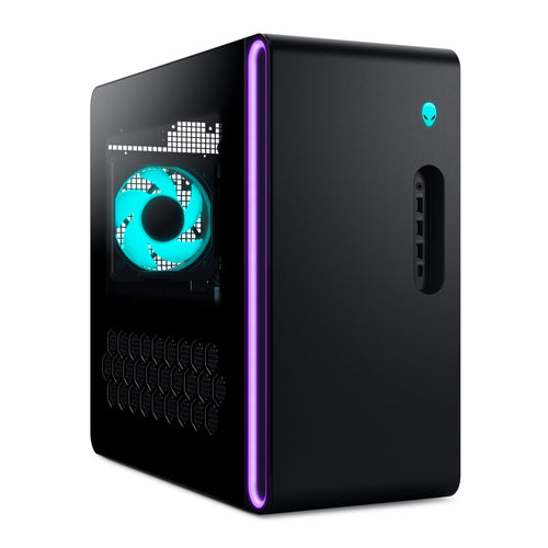 Alienware Aurora Gaming Desktop ACT1250 - Intel Core Ultra 9 285 Processor, Liquid Cooled, NVIDIA GeForce RTX 5080, 32GB DDR5 RAM, 1TB SSD, 1000W Platinum Rated PSU, Windows 11 Home - Clear Panel