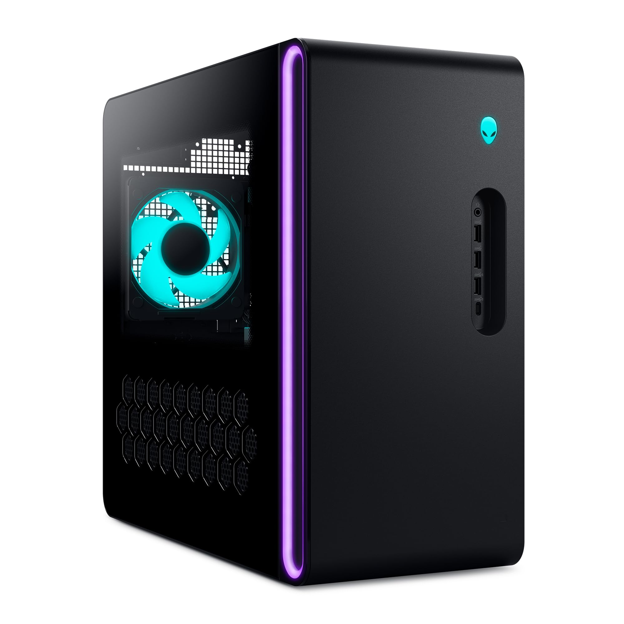 Alienware Aurora Gaming Desktop ACT1250 - Intel Core Ultra 9 285 Processor, Liquid Cooled, NVIDIA GeForce RTX 5080, 32GB DDR5 RAM, 1TB SSD, 1000W Platinum Rated PSU, Windows 11 Home - Clear Panel