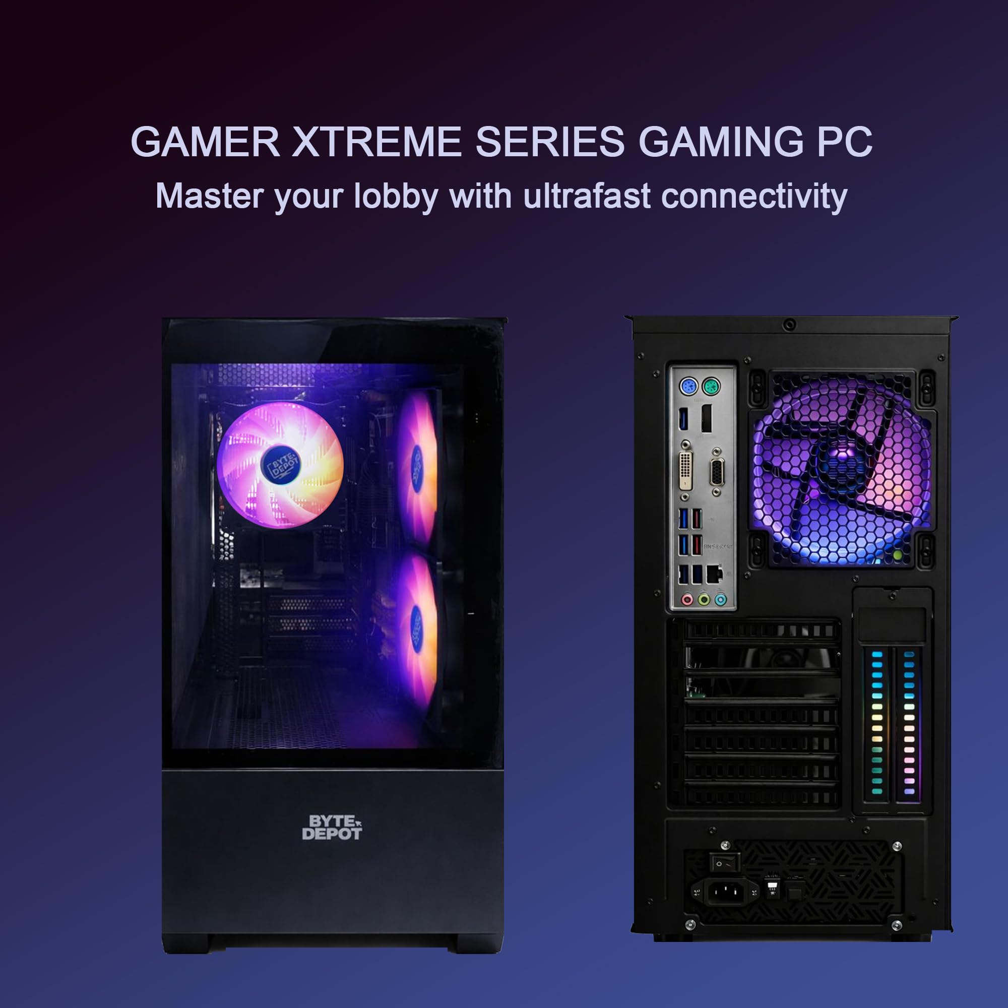 Gamer Master Gaming Desktop PC - Intel Core i7, 32GB RAM, 1TB Ultra-Fast SSD, GeForce RTX 3050 6GB GDDR6, WiFi 6 Ready & Windows 11 Pro