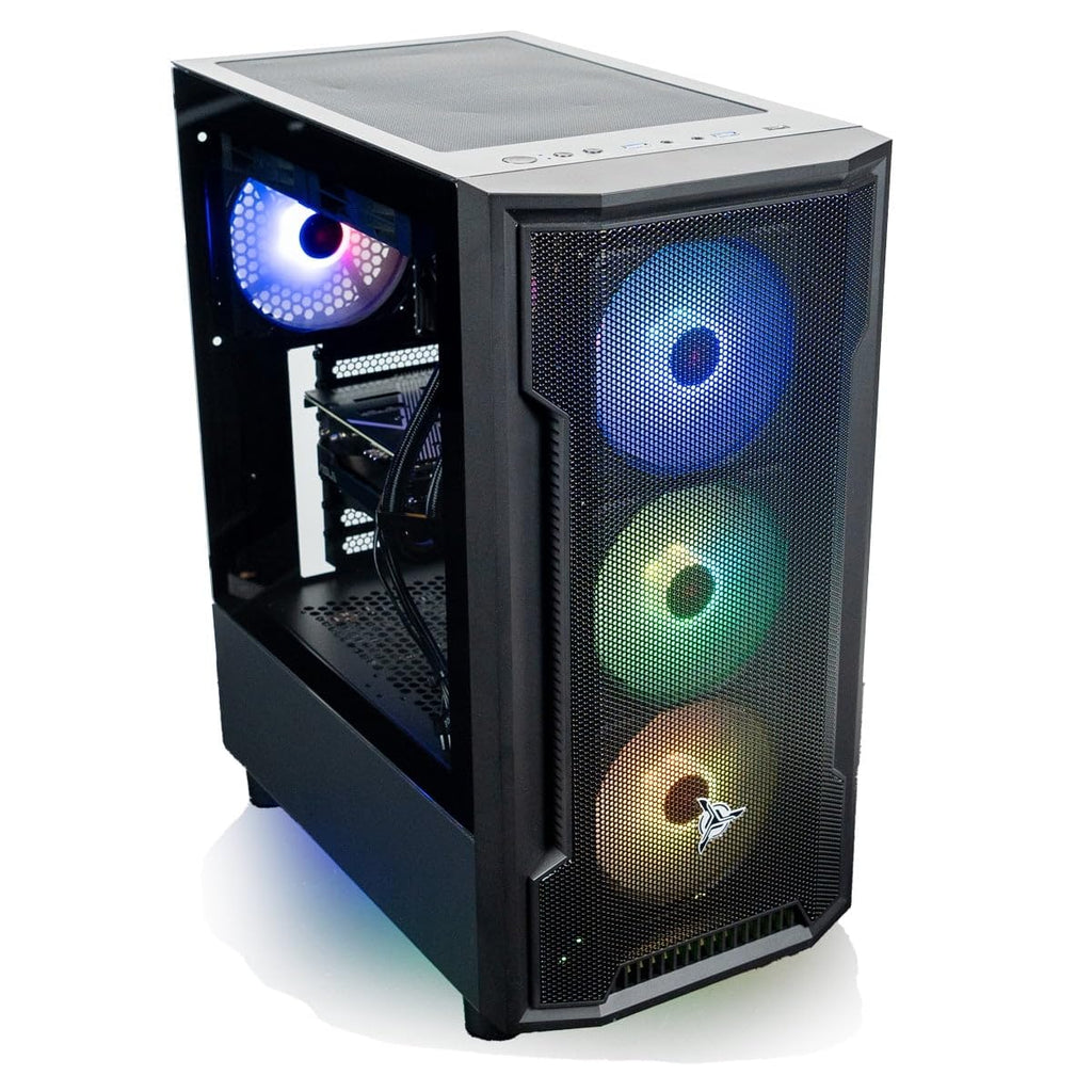 Skytech Gaming Prism 4 Desktop PC, Ryzen 9 9950X3D 4.3 GHz (5.7GHz), NVIDIA RTX 5080 16GB, X870 Board, 4TB Gen4 NVMe SSD, 64GB DDR5 RAM 6000 RGB, 1000W Gold ATX 3 PSU, 360mm ARGB AIO, Wi-Fi, Win 11