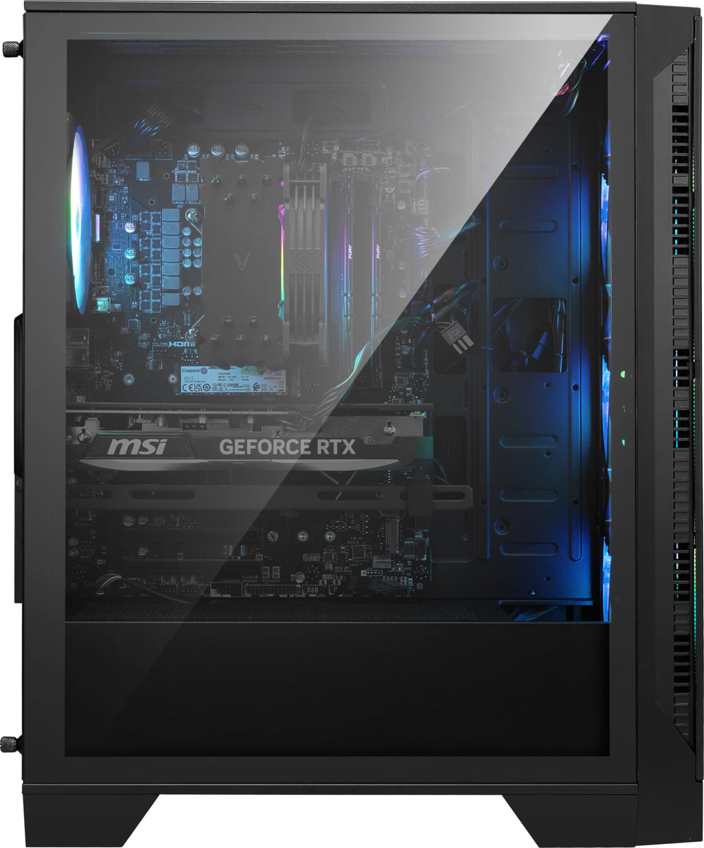 msi Codex Z2 Gaming Desktop: AMD R7-8700F, GeForce RTX 5070, 32GB DDR5, 2TB m.2 NVMe SSD, USB Type-C, VR-Ready, Windows 11 Home : A8NVP-436US