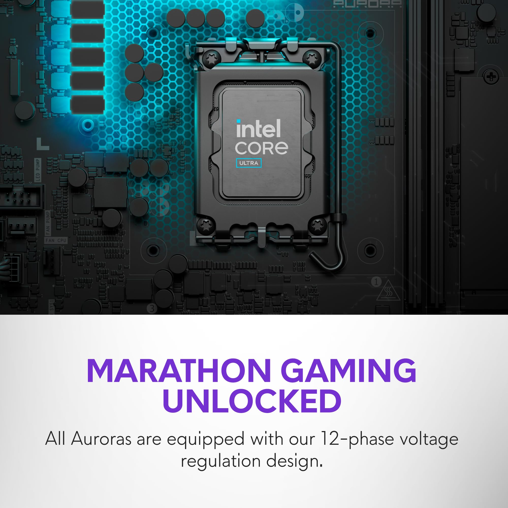 Alienware Aurora Gaming Desktop ACT1250 - Intel Core Ultra 9 285 Processor, Liquid Cooled, NVIDIA GeForce RTX 5080, 32GB DDR5 RAM, 1TB SSD, 1000W Platinum Rated PSU, Windows 11 Home - Clear Panel
