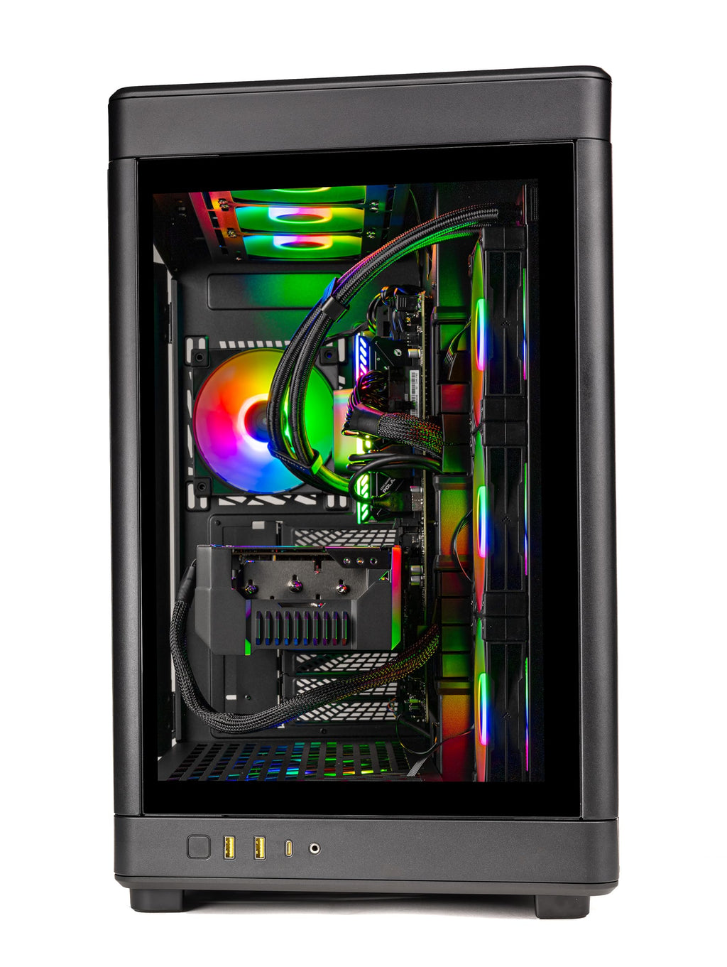 Skytech Gaming Prism 4 Desktop PC, Ryzen 9 9950X3D 4.3 GHz (5.7GHz), NVIDIA RTX 5080 16GB, X870 Board, 4TB Gen4 NVMe SSD, 64GB DDR5 RAM 6000 RGB, 1000W Gold ATX 3 PSU, 360mm ARGB AIO, Wi-Fi, Win 11